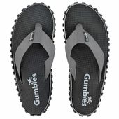 Gumbies japonki unisex Duckbill Flip Flops -BLACK/GREY 37