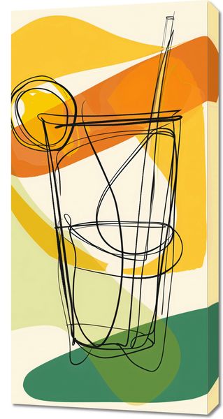 Obraz 50x100cm Koktajl Artystyczny zdjęcie 1