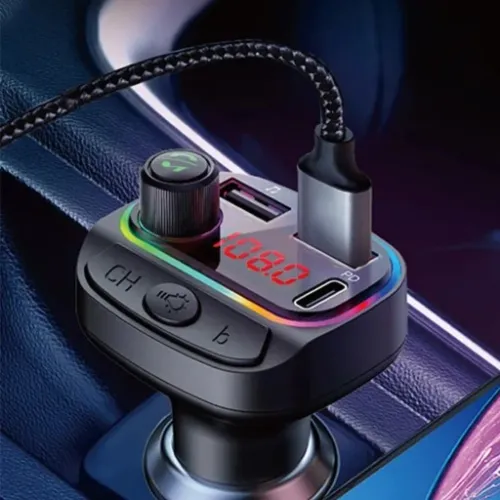 TRANSMITER BLUETOOTH SAMOCHODOWY FM ŁADOWARKA USB QC 3.0 na Arena.pl