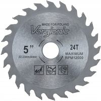 TARCZA WIDIOWA DO DREWNA 125 x 22,2 mm 24T Vergionic