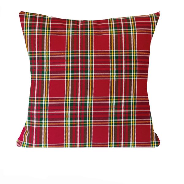 Poszewka Świąteczna Poduszka z Czerwonej Kraty 50x50 zdjęcie 1