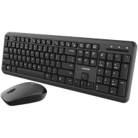canyon zestawe klawiatura i mysz set-w20 uk/us bezprzewodowy czarny