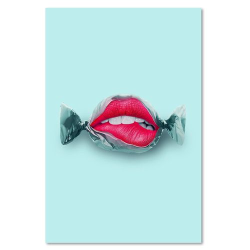 Deco Panel, Cukierkowe usta 40x60 na Arena.pl