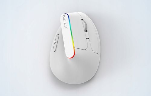 Bezprzewodowa Mysz Pionowa Delux M618c Ergonomiczna Myszka 2.4g Rgb 1600dpi na Arena.pl