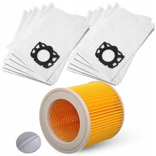 10x WORKI + FILTR DO ODKURZACZA KARCHER WD3 KFI 357 V17 V15 V19 SE WD2 na Arena.pl