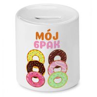 Skarbonka Śmieszna Zabawna Mój 6Pak Prezent Z Nadrukiem Ze Zdjęciem