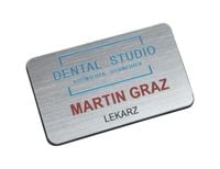 Identyfikator imienny na magnes z kolorowym nadrukiem 65x35mm 10 szt