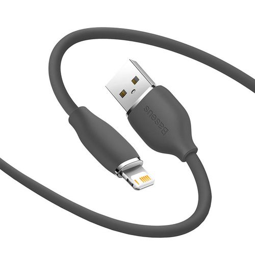 kabel usb do lightning baseus jelly, 2,4a 1,2m (czarny) na Arena.pl