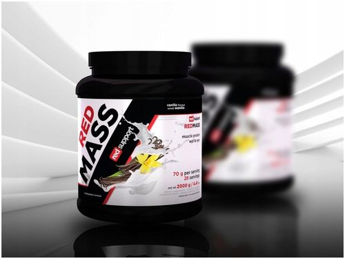 GAINER Red Mass 2000g BIAŁKO węglowodany MASA SIŁA czekolada Red Support na Arena.pl