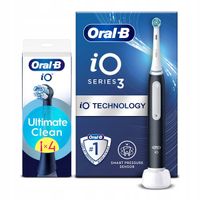 Zestaw Oral-B: Szczoteczka elektryczna Oral-B iO3 Black+Końcówki 4szt