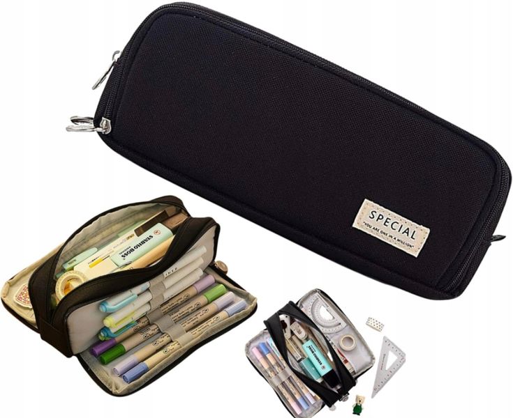 Piórnik Komorowy Saszetka Duża Kosmetyczka 3W1 zdjęcie 1