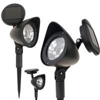 sol0663 lampka solarna ogrodowa led reflektor kierunkowy wbijany z