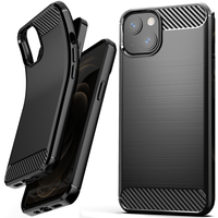 carbon case elastyczne etui pokrowiec iphone 13 mini czarny