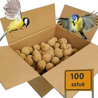 Kule tłuszczowe bez siatki karma dla ptaków 100x90g