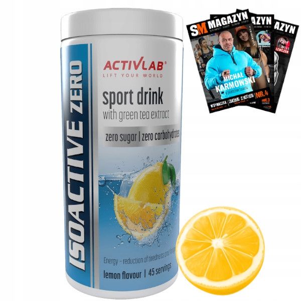 ACTIVLAB ISOACTIVE ZERO 225g ELEKTROLITY BEZ CUKRU zdjęcie 1