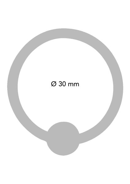 Acorn Ring 30 Mm Silver zdjęcie 3