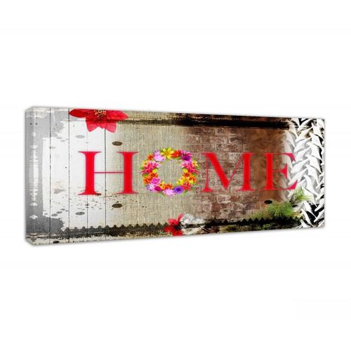 Obraz na płótnie - Canvas, Home - kwiaty 140x45 na Arena.pl