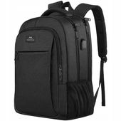 Plecak Matein na laptopa 17,3” 35L czarny plecak biznesowy miejski