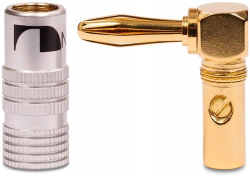 NAKAMICHI Wtyk głośnikowy bananowy kątowy HQ 4 szt na Arena.pl