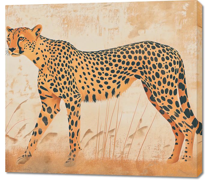 Obraz 100x90cm Gepard w Ruchu zdjęcie 1