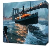 Obraz 40x40cm Stary Parowiec