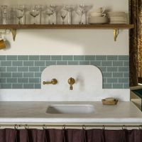 Płytki 3D samoprzylepne panele kuchenne zielone 30x13cm winyl 12 sztuk