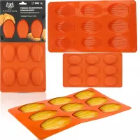 FORMA SILIKONOWA DO CIASTEK MAGDALENKI BABECZKI MUSZELKI 17x29,5CM 9 GNIAZD