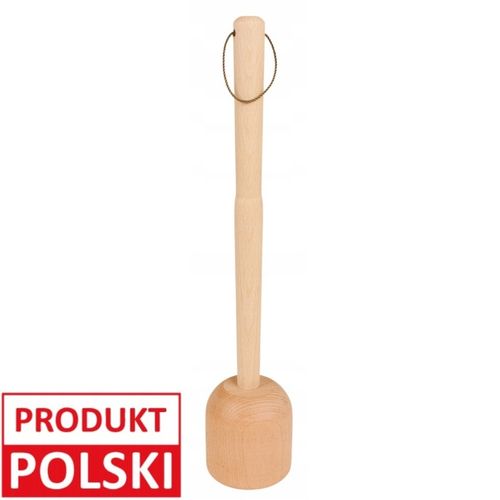 TŁUCZEK UBIJAK DO KAPUSTY DREWNIANY DUŻY XXL MOCNY Z ZAWIESZKĄ BUKOWY na Arena.pl