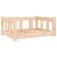 Legowisko dla psa, 65,5x50,5x28 cm, lite drewno sosnowe