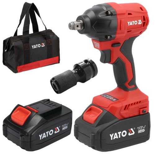 YATO KLUCZ UDAROWY AKUMUL. BEZSZCZOTKOWY 18V 350NM + 2x4Ah + TORBA +ADAPTER na Arena.pl