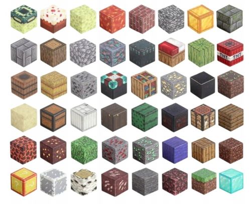 KLOCKI MAGNETYCZNE 100 KLOCKÓW KONSTRUKCYJNE SZEŚCIANY PIKSELE + 1 LUDZIK na Arena.pl