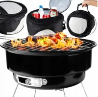 GRILL WĘGLOWY SKŁADANY PRZENOŚNY RUSZT TURYSTYCZNY TORBA OGRODOWY MOCNY