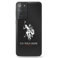 us polo ushcs21ltpuhrbk s21 ultra g998czarny/black shiny big logo