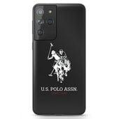 us polo ushcs21ltpuhrbk s21 ultra g998czarny/black shiny big logo