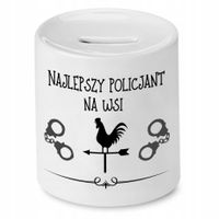 Skarbonka Dla Najlepszego Policjanta Na Wsi Z Nadrukiem Ze Zdjęciem