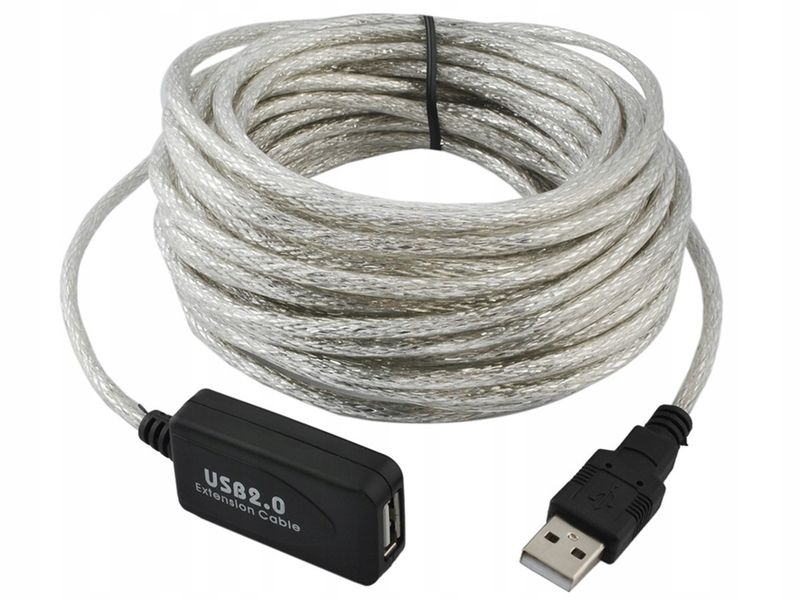 Przedłużacz Kabel Aktywny USB 2.0 AM-AF 10 M HIT!! zdjęcie 3