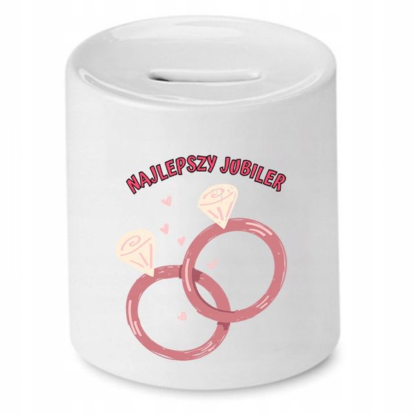 Dla Jubilera Prezent Skarbonka Najlepszy Jubiler Z Nadrukiem Ze Zdjęciem zdjęcie 1