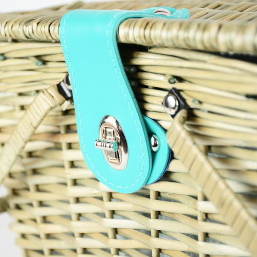 Pleciony kosz piknikowy Koszyk z wikliny z klapą na Arena.pl