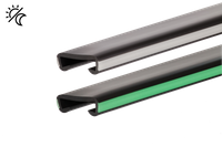 Listwa poręczowa PCV FOTO, poręczówka 40x8mm czarny 1mb