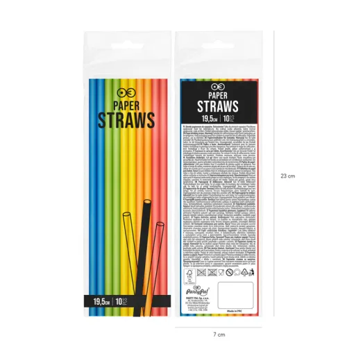 Słomki Klocki kolorowe 10szt na Arena.pl