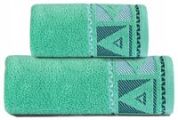 Ręcznik Yolo 50x90 Greno geometryczny trójkąty modern green zielony