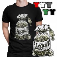 KOSZULKA T-SHIRT MĘSKI WZORY WYBÓR - ZIOŁO BLANT BONGO PREZENT - XS