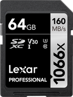 Lexar PRO Karta pamięci 64GB 160MB/s 1066X SDXC