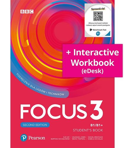 Focus 3 2ed Podręcznik + Kod B1/B1+ Pearson na Arena.pl