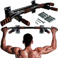 WZMOCNIONY DRĄŻEK ŚCIENNY DO PODCIĄGANIA 150KG NA ŚCIANE + ELEM. MONTAŻOWE