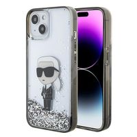 Karl Lagerfeld KLHCP15SLKKNSK iPhone 15 6.1" transparent hardcase Liquid