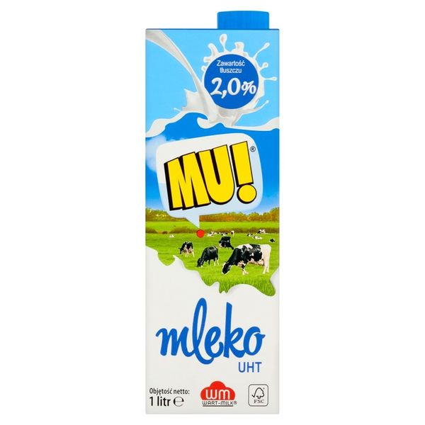 Mleko UHT Wart-Milk MU! 2% 1l x12 zdjęcie 4