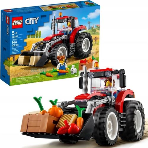 LEGO FARMA 60287 - TRAKTOR Z RUCHOMĄ ŁYŻKĄ CIĄGNIK na Arena.pl