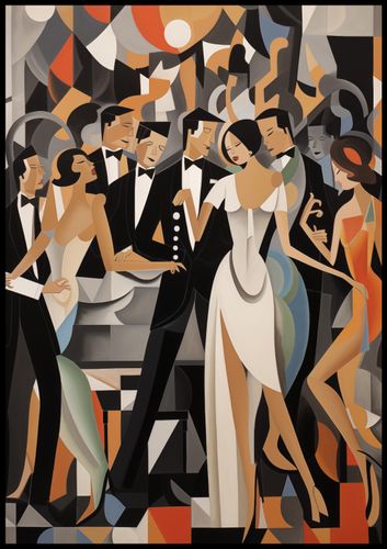 Plakat 70x100cm Bal w Art Deco na Arena.pl