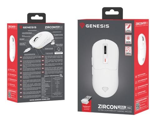 Mysz GENESIS Zircon 660 Pro Biały na Arena.pl